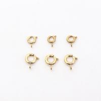 Zinc Alloy Spring Ring Clasp gold color plated Sold By PC