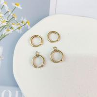 Brass Huggie Hoop Earring Finding, gold color plated, different styles for choice, 12mm, Sold By PC