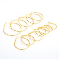 Zinc Alloy Earring Set plated for woman 22mm 26mm 28mm 32mm 34mm 36mm 44mm 42mm 46mm 48mm Sold By Set