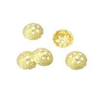 Tibetan Style Bead Cap, high quality plated, 8x8x3mm, Sold By PC