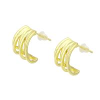 Brass Stud Earring high quality gold color plated for woman Sold By Pair