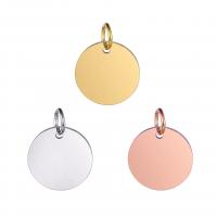 Stainless Steel Tag Charm, plated, DIY & different size for choice, more colors for choice, Sold By PC