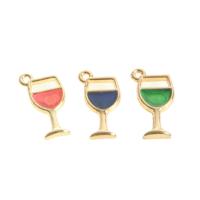 Tibetan Style Enamel Pendants, Winebottle, more colors for choice, 18x9x2mm, 100PCs/Bag, Sold By Bag
