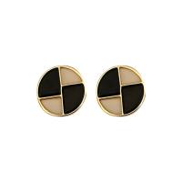 Zinc Alloy Stud Earring with Acrylic fashion jewelry & for woman Sold By Pair