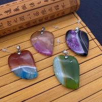 Agate Jewelry Pendants Heart Sold By PC
