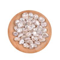 Cultured No Hole Freshwater Pearl Beads, DIY, white, 7-11mm, 5PC/Bag, Sold By Bag