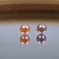 Cultured Half Drilled Freshwater Pearl Beads DIY & half-drilled 8mm Sold By Bag