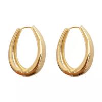 Zink Alloy Huggie Hoop Earring, guldfärg pläterade, mode smycken & för kvinna, nickel, bly och kadmium gratis, 26.50x30.90mm, Säljs av Par