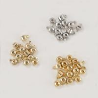 Brass Positioning Bead, plated, more colors for choice, 2.40x3mm, Hole:Approx 0.8mm, Sold By Pair