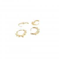 Brass Huggie Hoop Earring Finding, plated, different size for choice, more colors for choice, Sold By PC