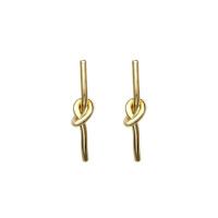 Brass Stud Earring, plated, for woman, more colors for choice, nickel, lead & cadmium free, 48mm, Sold By Pair