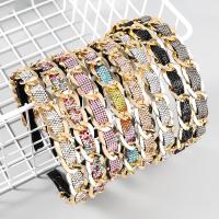 Hair Bands, Tibetan Style, with Cloth, fashion jewelry & for woman & with rhinestone, more colors for choice, 19mm, Sold By PC