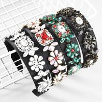 Hair Bands, Tibetan Style, with Cloth, fashion jewelry & for woman & with glass rhinestone & with rhinestone, more colors for choice, 41mm, Sold By PC