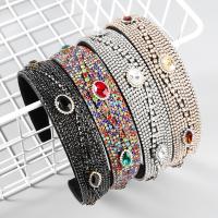 Hair Bands, Tibetan Style, with Cloth, fashion jewelry & for woman & with glass rhinestone & with rhinestone, more colors for choice, 31mm, Sold By PC