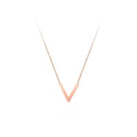 Titanium Steel Necklace, with 2.36 extender chain, Letter V, plated, fashion jewelry, more colors for choice, nickel, lead & cadmium free, Length:40 cm, Sold By PC