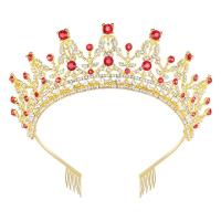 Bridal Tiaras Zinc Alloy plated & for woman & with rhinestone nickel lead & cadmium free Sold By PC