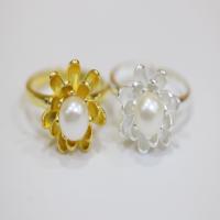 Pierścień z perłami słodkowodnymi, 925 Srebro, ze Perła naturalna słodkowodna, Powlekane, Regulowane & dla kobiety, dostępnych więcej kolorów, sprzedane przez PC