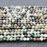 Türkis Perlen, Afrikanisches Türkis, rund, poliert, DIY & facettierte, gemischte Farben, 3mm, verkauft per 38 cm Strang