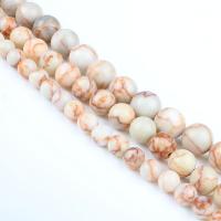 Network Stone Beads, Round, polished, DIY, mixed colors, Sold Per 38 cm Strand