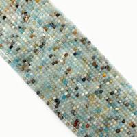 Amazonit Beads, Abacus, du kan DIY & facetteret, blå, Solgt Per 38 cm Strand