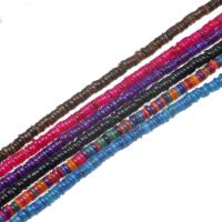 Koraliki z muszli w kolorze naturalnym , Muszla, Koło, DIY, dostępnych więcej kolorów, 7mm, sprzedawane na 38 cm Strand