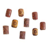 Natural Tibetan Agate Dzi Beads, Column, DIY, more colors for choice, 20x13x13mm, Sold By PC