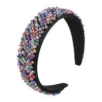 Bandeaux pour les cheveux, Acrylique, avec tissu, bijoux de mode & pour femme, multicolore, 41mm, Vendu par PC
