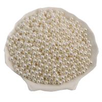 Perles en plastique ABS, Plastique ABS perle, DIY & aucun trou, blanc, 1-8mm, 1000PC/sac, Vendu par sac