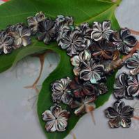 Natural Freshwater Shell Beads Flower Carved DIY 15mm Sold By PC