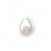 Natural Freshwater Pearl Loose Beads, Baroque, DIY, white, 9-10mm, Sold By PC