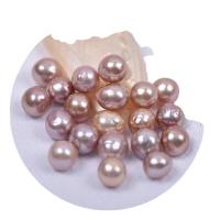 Cultured No Hole Freshwater Pearl Beads DIY purple 9-11mm Sold By Bag