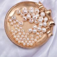 Runde ferskvandskulturperle Beads, Ferskvandsperle, du kan DIY, hvid, 4-6mm, Hole:Ca. 1.5-1.8mm, 5PC/Bag, Solgt af Bag
