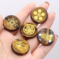 Tiger Eye Chakra Healing Stones Flat Round for Reiki Sold By PC