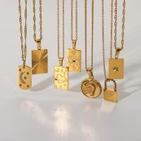 Collar de acero inoxidable de la joyería, 18K chapado en oro, diferentes estilos para la opción & para mujer, Vendido por UD