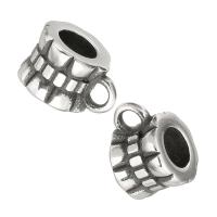 Stainless Steel Bail Beads, original color, 6x10x7mm, Hole:Approx 2,4mm, 10PCs/Lot, Sold By Lot
