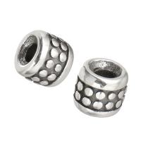 Stainless Steel Large Hole Beads, original color, 6x5x6mm, Hole:Approx 2.5mm, 10PCs/Lot, Sold By Lot