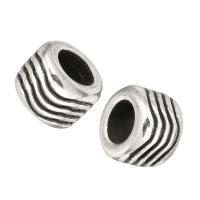 Stainless Steel Large Hole Beads, original color, 9x6x9mm, Hole:Approx 5mm, 10PCs/Lot, Sold By Lot