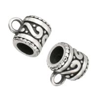 Stainless Steel Bail Beads, original color, 7x10x6mm, Hole:Approx 2,4mm, 10PCs/Lot, Sold By Lot
