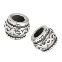 Stainless Steel Large Hole Beads, original color, 9x12x12mm, Hole:Approx 6mm, 10PCs/Lot, Sold By Lot