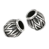 Stainless Steel Large Hole Beads, original color, 11x11x11mm, Hole:Approx 5mm, 10PCs/Lot, Sold By Lot