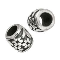 Stainless Steel Large Hole Beads original color Approx 6mm Sold By Lot