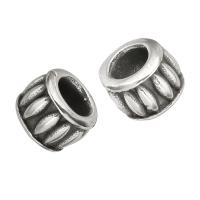 Stainless Steel Large Hole Beads, original color, 7x9x9mm, Hole:Approx 5mm, 10PCs/Lot, Sold By Lot