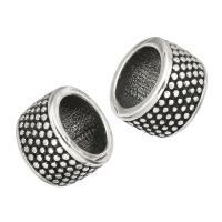 Stainless Steel Large Hole Beads, original color, 7x12x12mm, Hole:Approx 9mm, 10PCs/Lot, Sold By Lot