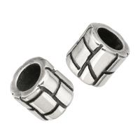 Stainless Steel Large Hole Beads original color Approx 6mm Sold By Lot