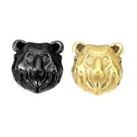 Stainless Steel Beads, Tiger, plated, more colors for choice, 13x13x9mm, Hole:Approx 3mm, 10PCs/Lot, Sold By Lot