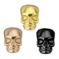 Stainless Steel Beads, Skull, plated, more colors for choice, 8x12x10mm, Hole:Approx 2mm, 10PCs/Lot, Sold By Lot