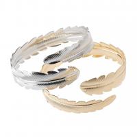alliage de zinc bracelet manchette, Placage, bijoux de mode & pour femme, plus de couleurs à choisir, 75x15mm, Vendu par PC