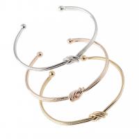 alliage de zinc bracelet manchette, Placage, bijoux de mode & pour femme, plus de couleurs à choisir, 67mm, Vendu par PC