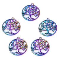 Tibetan Style Pendants, Tree, colorful plated, vintage, nickel, lead & cadmium free, 24x3x27mm, Sold By PC