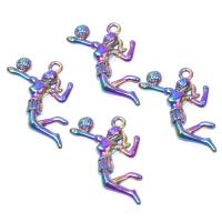 Character Zinc Alloy Pendants colorful plated vintage nickel lead & cadmium free Sold By PC